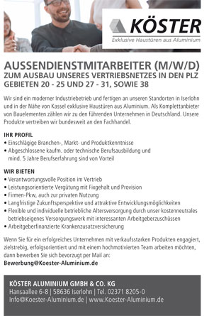 Stellenanzeige Kster